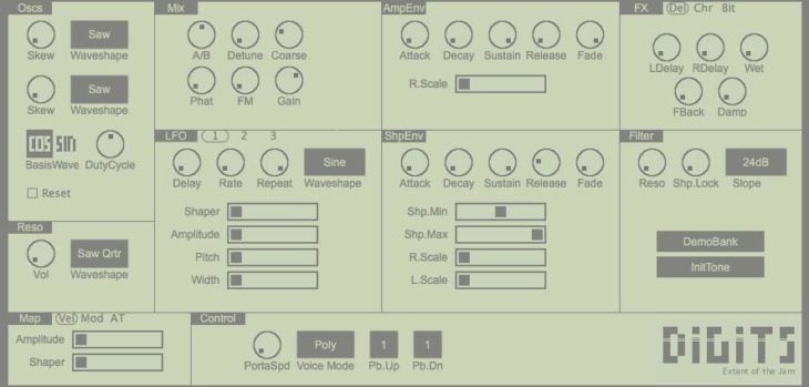 FREE Digits 2 Phase Distortion Synthesizer.