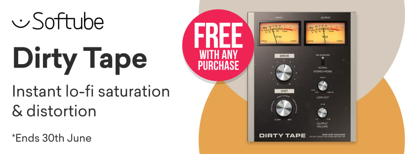 Plugin Boutique's June FREEBIE Is Softube's Dirty Tape