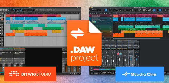 Bitwig and PreSonus announce DAWproject, an easier way to share projects between DAW programs