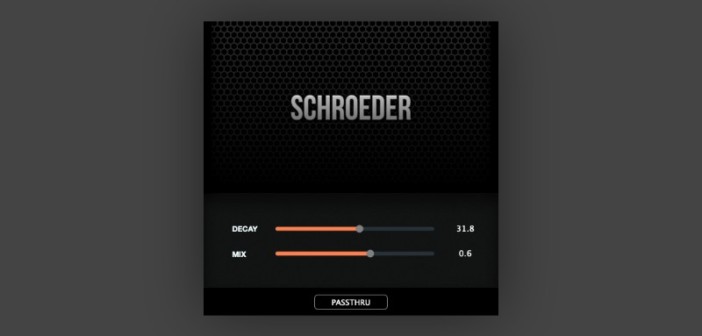 Schroeder Is A FREE Modeled Reverb Plugin For Mac Computers