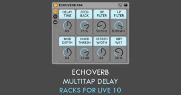 Free EchoVerb Multi-Tap Delay For Ableton Live By Sound Author