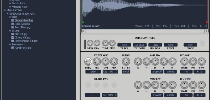 FREE Grace Sampler VST plugin by One Small Clue.