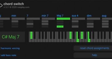 Chord Switch Is A FREE MIDI Chord Generator Plugin For macOS