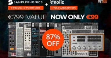 87% OFF Samplephonics & Noiiz Deal @ VSTBuzz (€799 value)