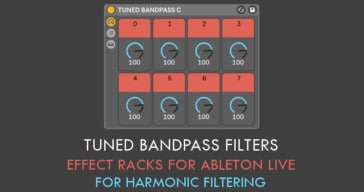 Free Tuned Bandpass Filters For Ableton Live By Sound Author