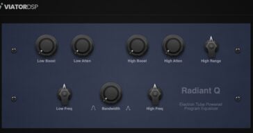 ViatorDSP Releases FREE Radiant Q Equalizer Plugin