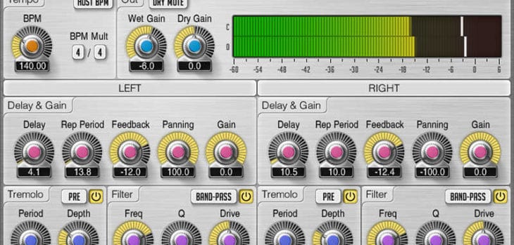 Free Tempo Delay 2 VST/AU Plugin by Voxengo.