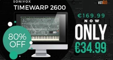 Get 80% OFF TimewARP 2600 Synthesizer @ VSTBuzz (VST/AU/RTAS)